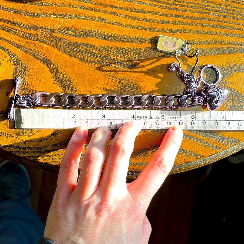NWT Vintage Y2K Juicy Couture PURPLE Heart Charm Bracelet RARE ‼️PRICE FIRM‼️ - Picture 3 of 4